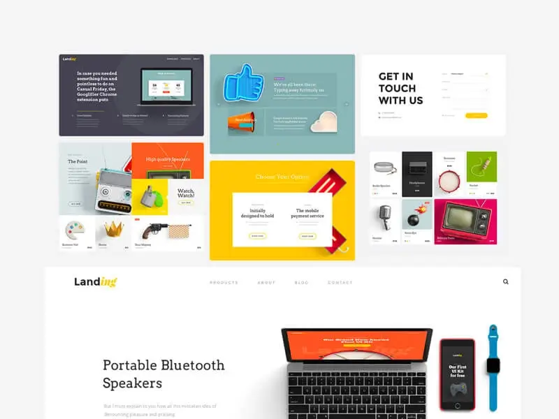 UI Kit Landing Page