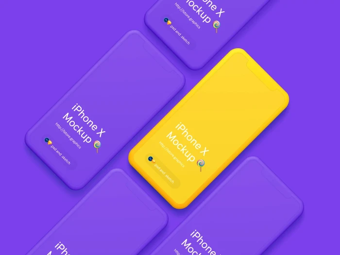 Simple iPhone X Mockups