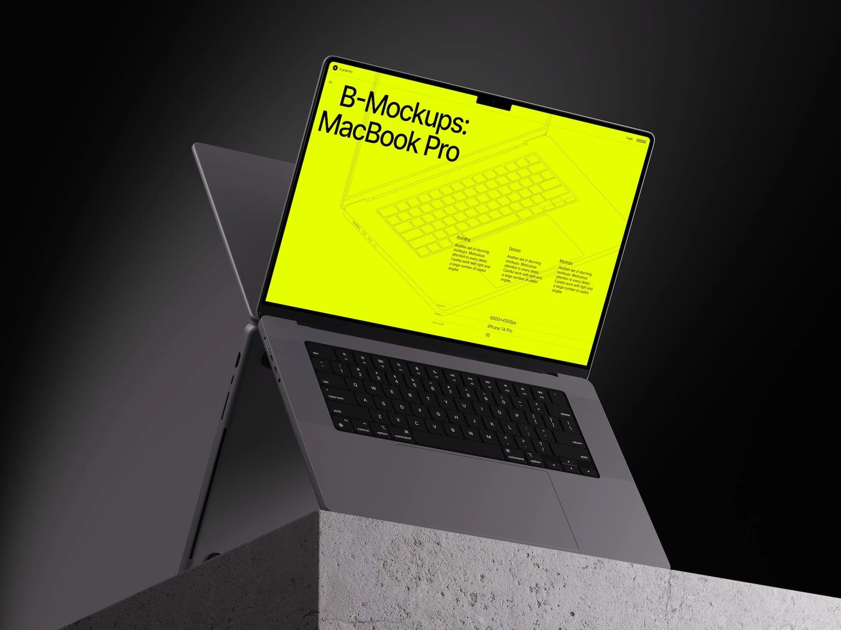 B-Mockups: Macbook Pro, 02 1