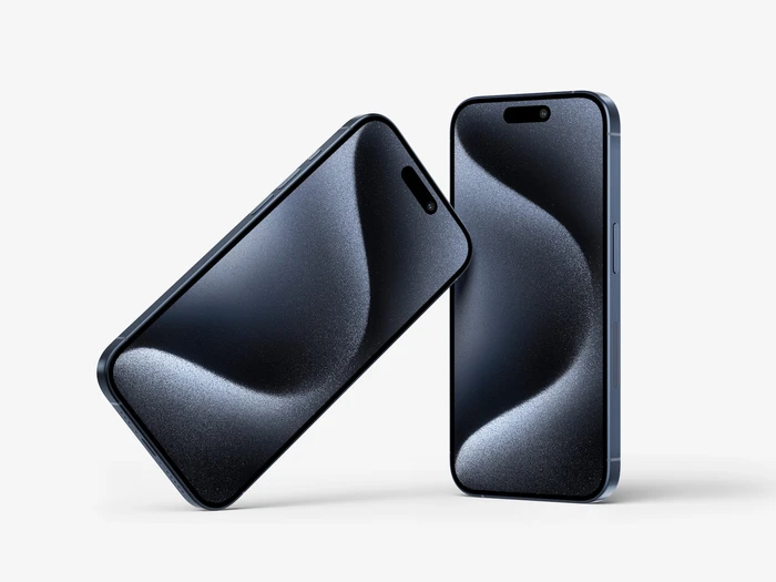 Free iPhone 15 Pro Mockup 2