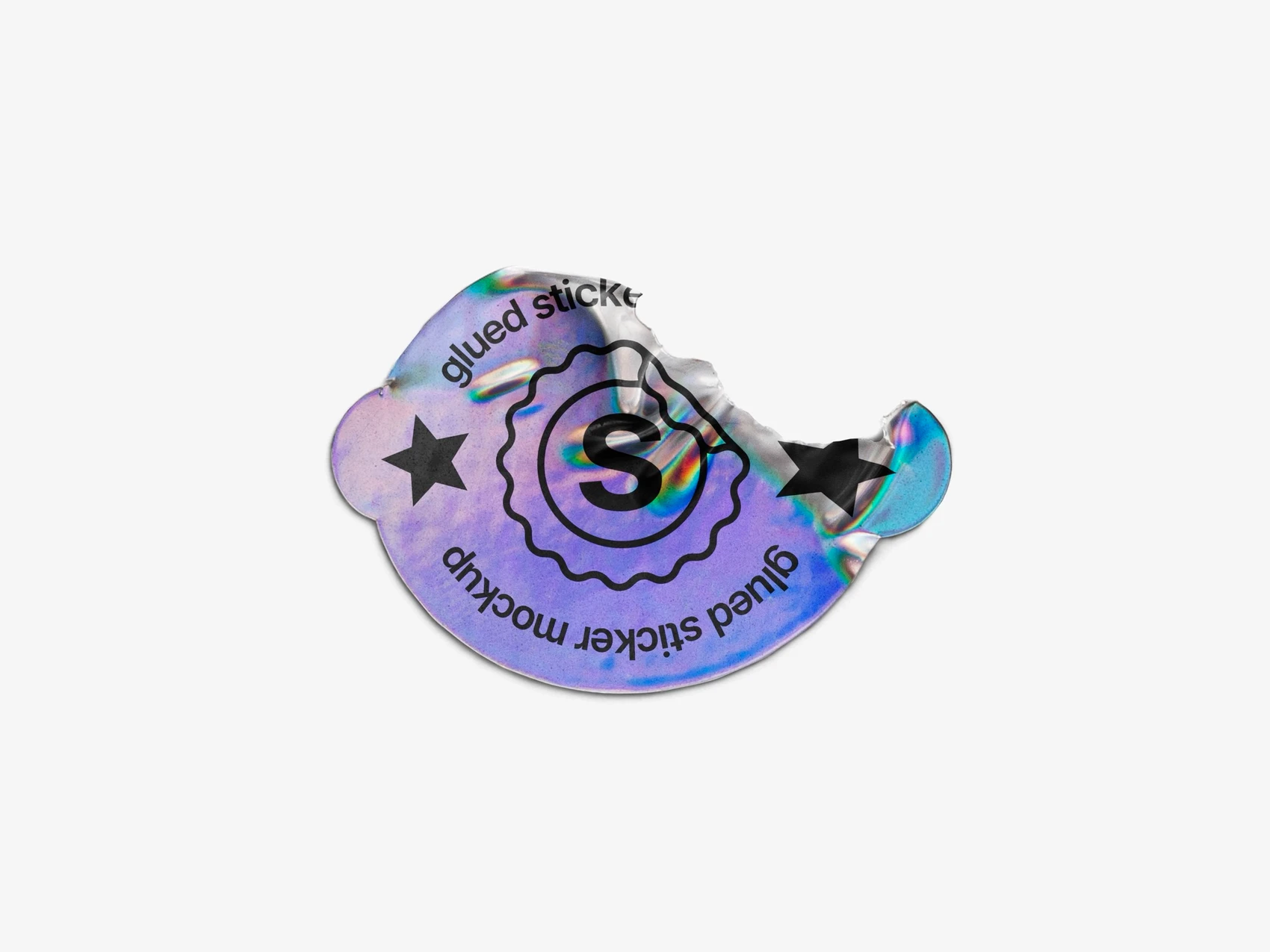 Holographic Sticker Mockup, Scene 09 1