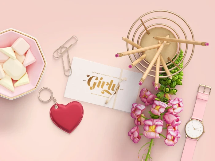 Three Girly Branding Mockups