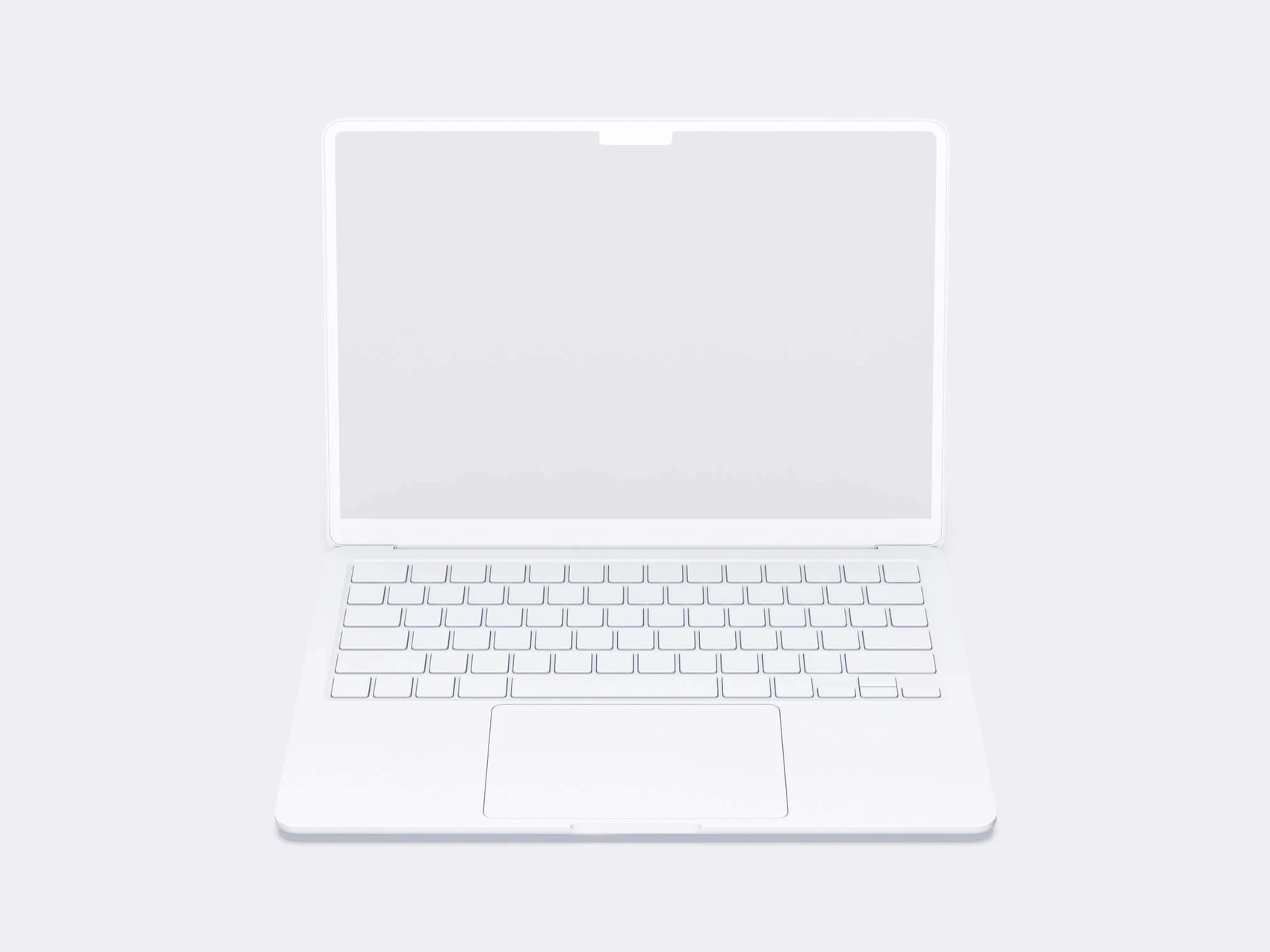 MacBook Air (M2) Clay Mockups, 09 1