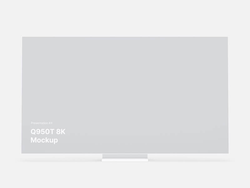 Samsung TV Clay Mockups (Q950T 8K), 01