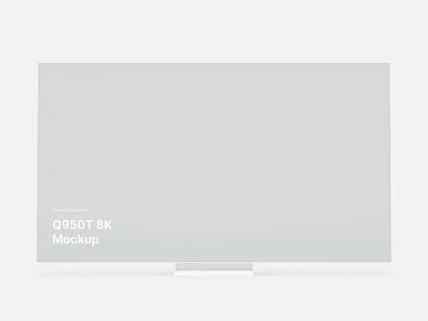 Samsung TV Clay Mockups (Q950T 8K), 01