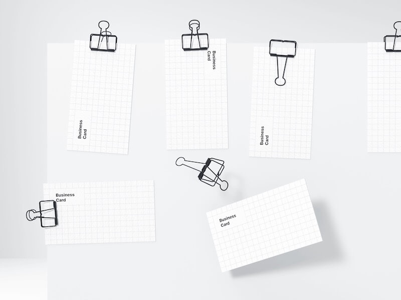 Business Card Mockups, US-Angled, 05
