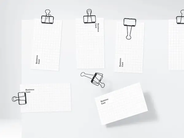 Business Card Mockups, US-Angled, 05