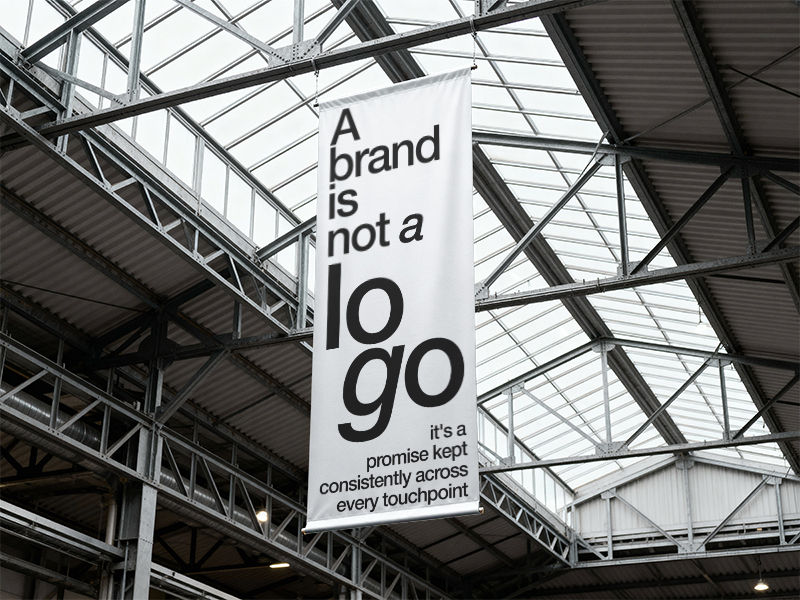 Hanging Vertical Banner Mockup