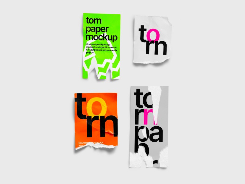 Torn Glossy Piece