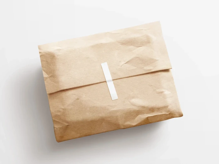 Free Kraft Paper Postal Package