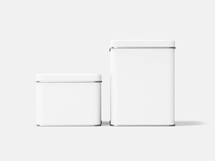 2 Sizes Tin Boxes Free Mockup