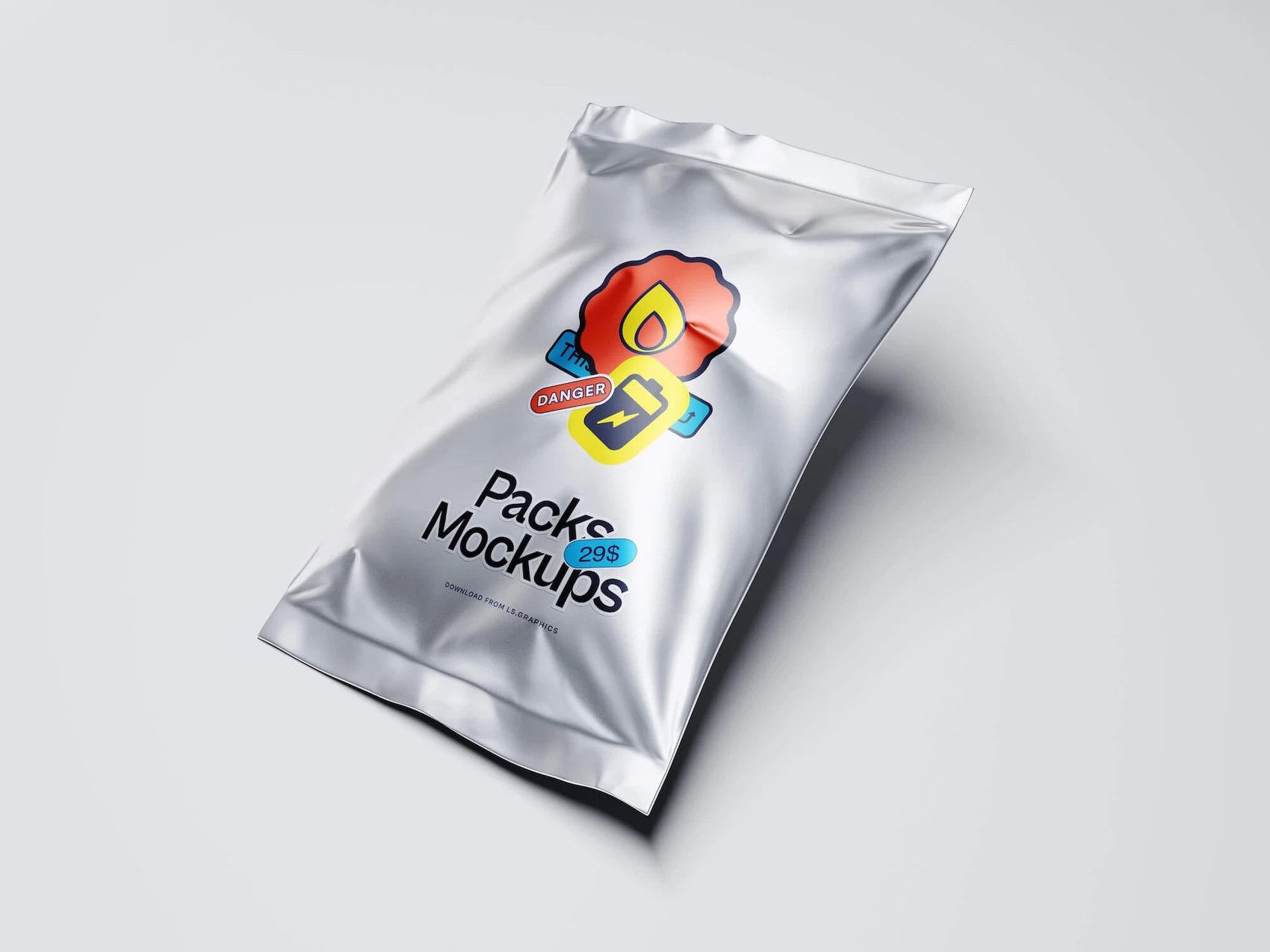 Metallic Packaging Mockup, 07 1