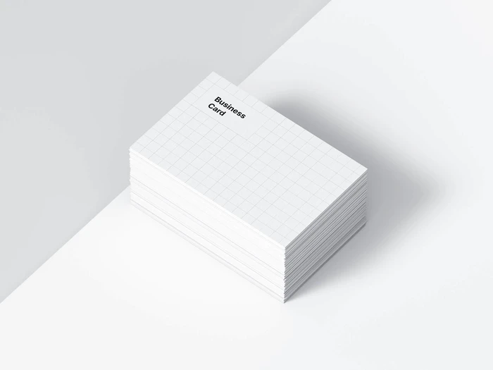 Business Card Mockup, EU-Angled, 12