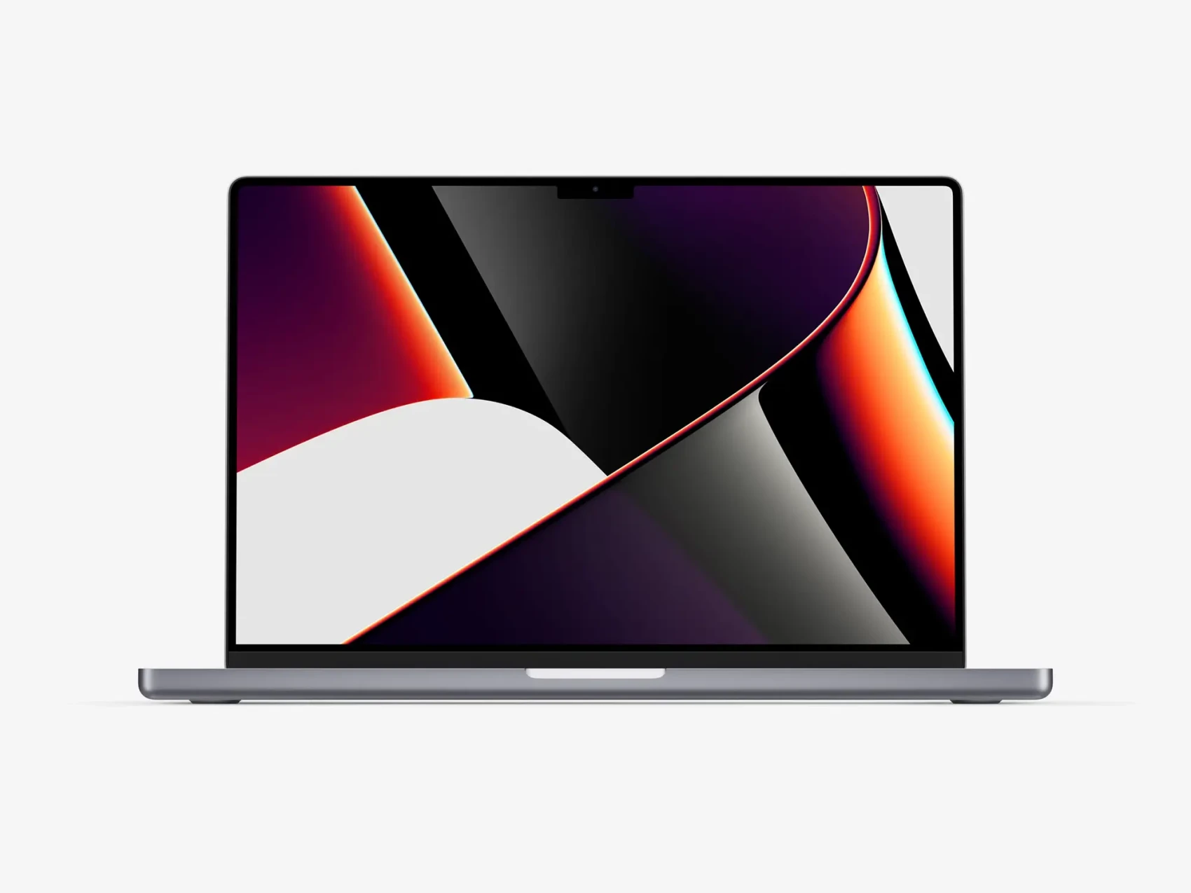 New MacBook Pro 16 inch mockups in front view 1