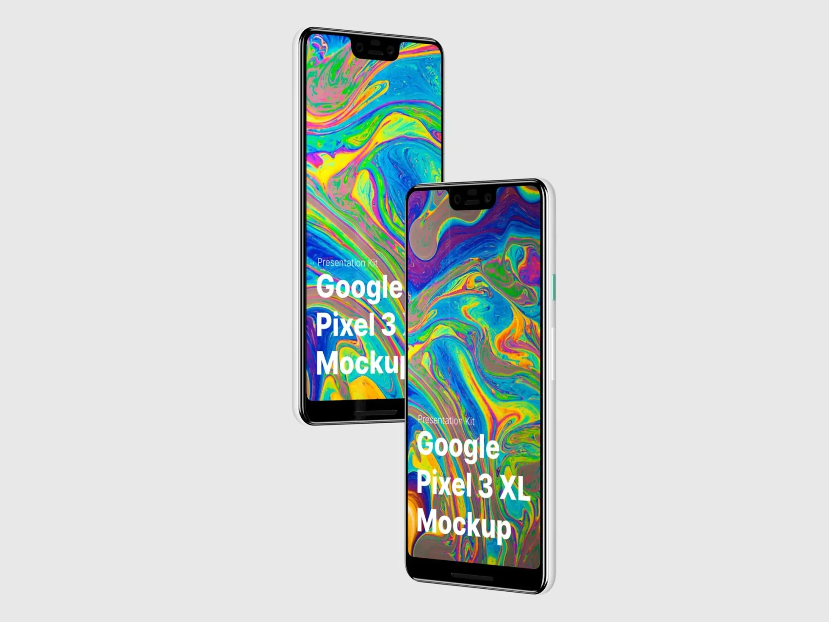 Google Pixel 3, Google Pixel 3 XL Mockups 32