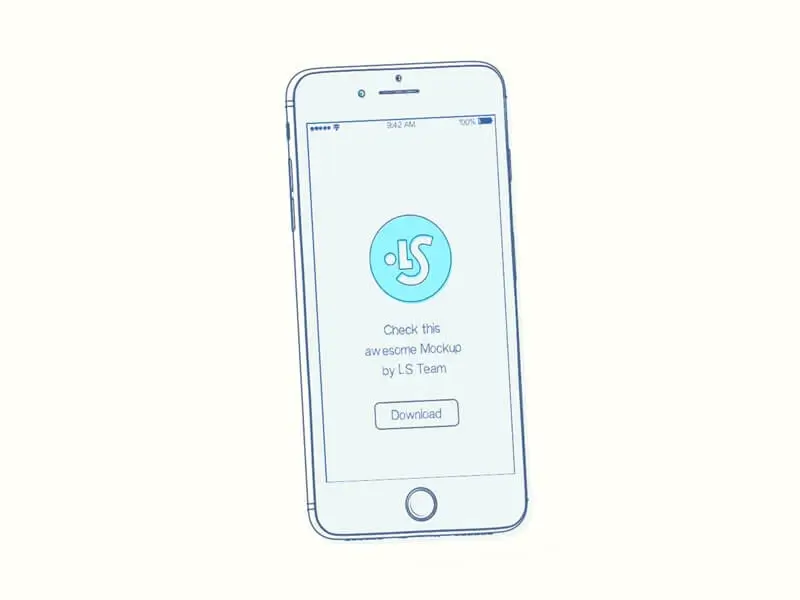 Free Sketchy Animated iPhone Mockup