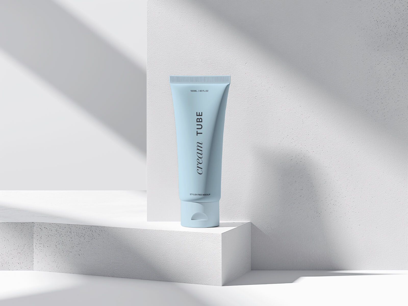 Free Minimalistic Cream Mockup