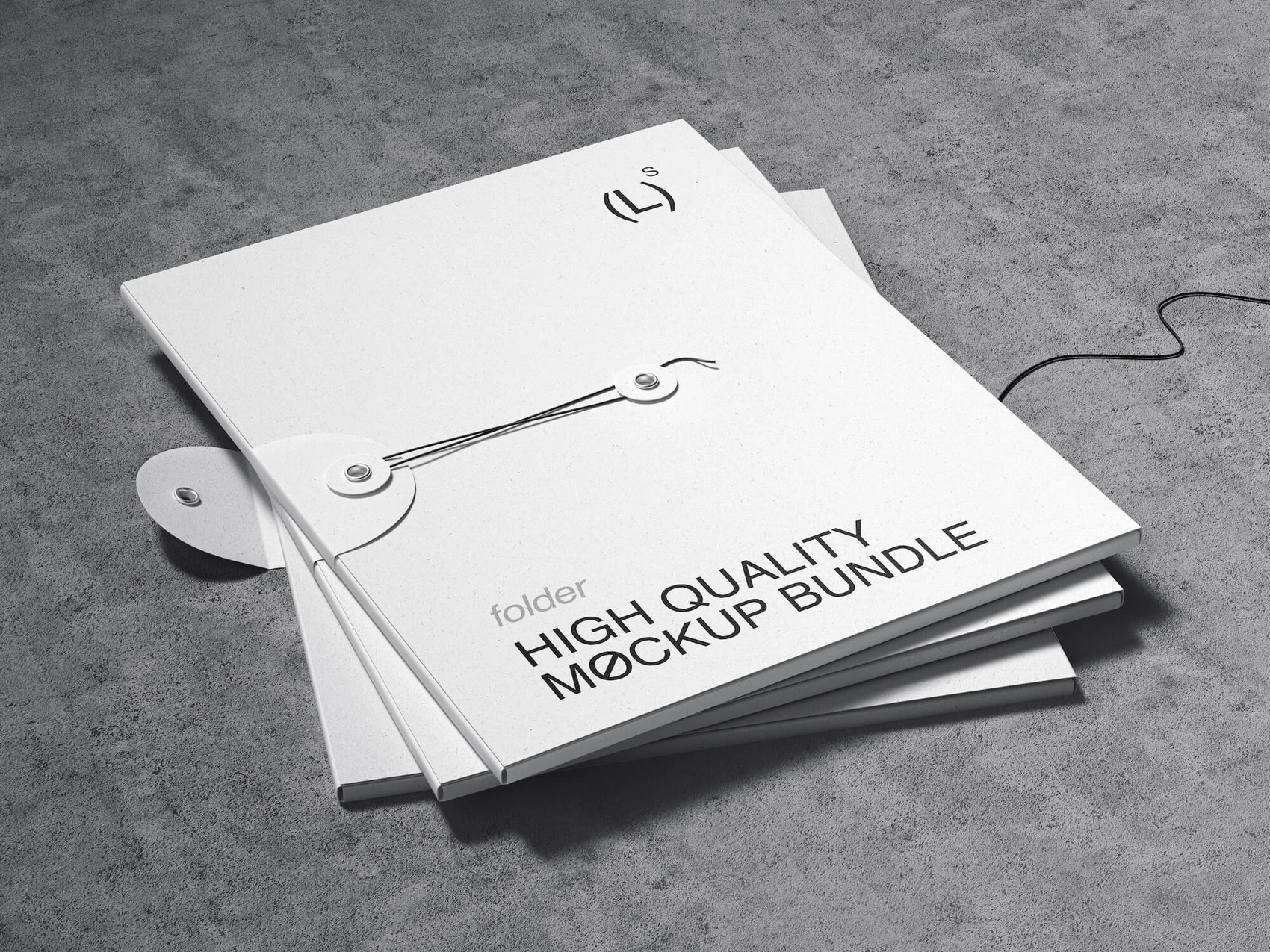 Qubus, Photorealistic Folder Mockups, US, 18 1