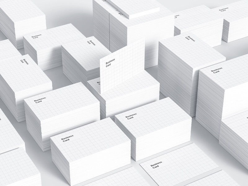 Business Card Mockups, EU-Angled, 06