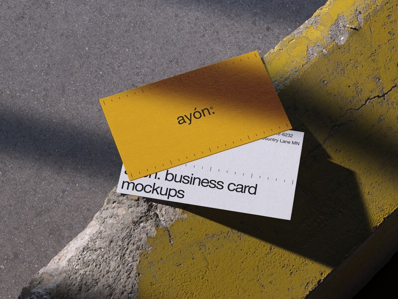 Ayon, Business Card Mockups, US, 12