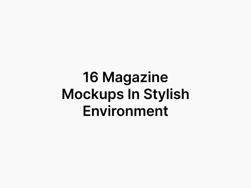 Bode, Magazine Mockups 2