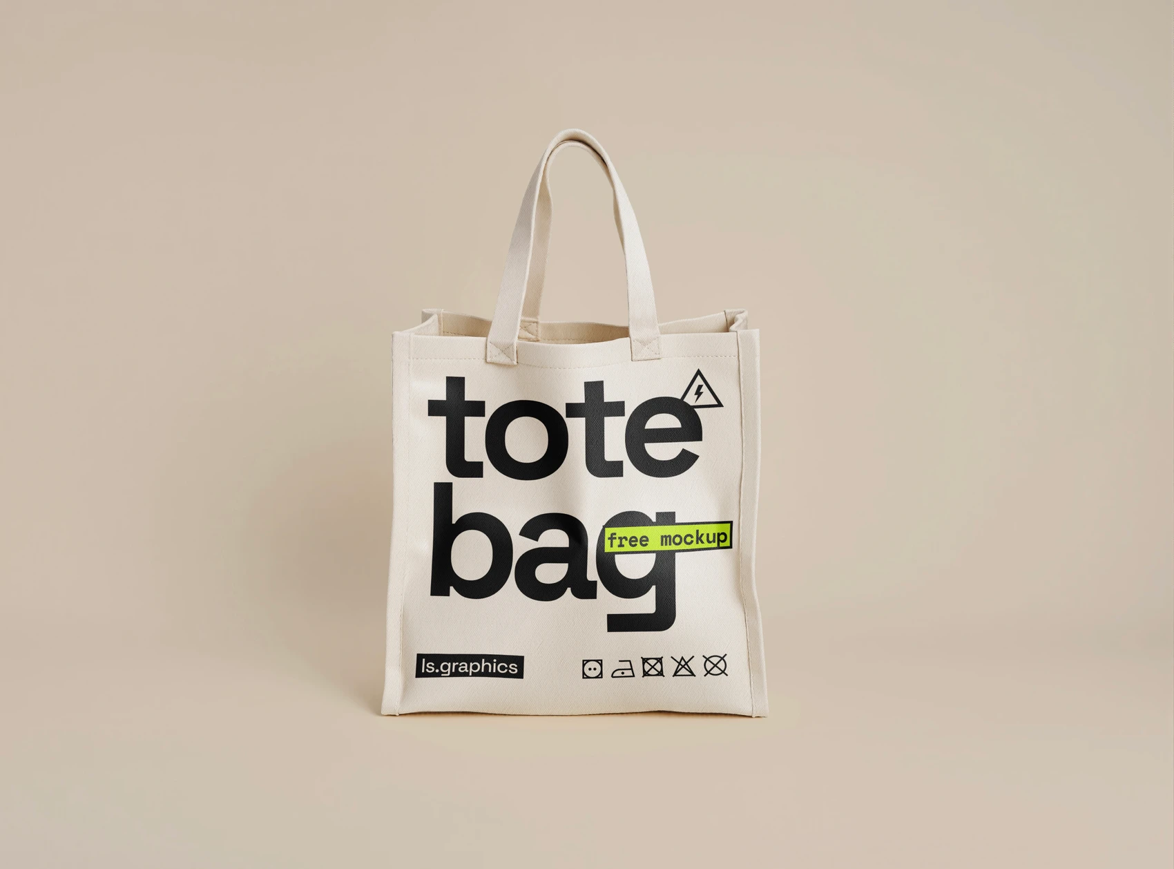 Free Realistic Tote Bag Mockup
