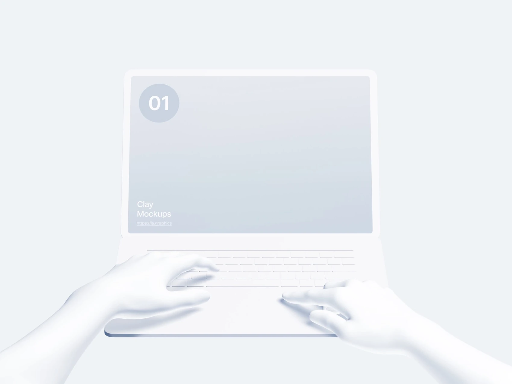 Hands Clay Mockups, 08 1