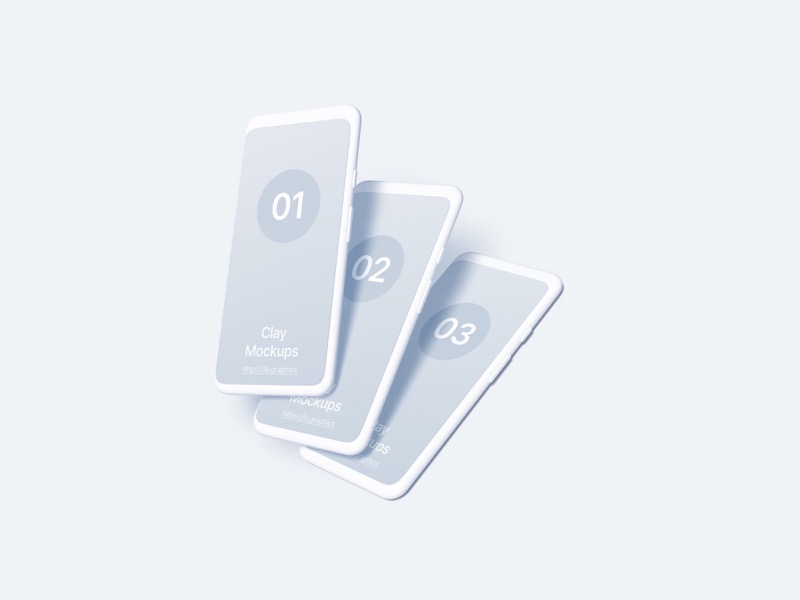 Android Note Clay Mockups, 07