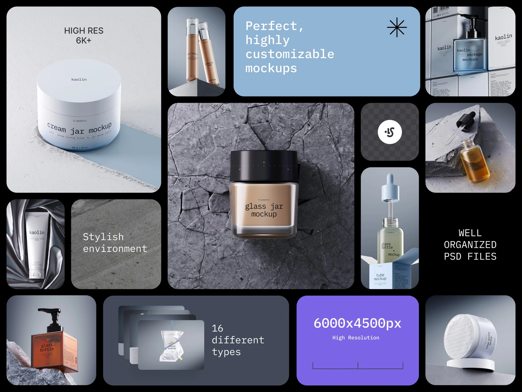Kaolin, Cosmetic Mockups 2