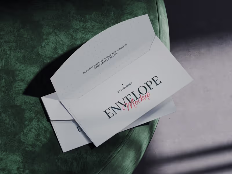 Ateur, Opened Envelope Mockup, EU, 14