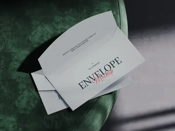 Ateur, Opened Envelope Mockup, EU, 14