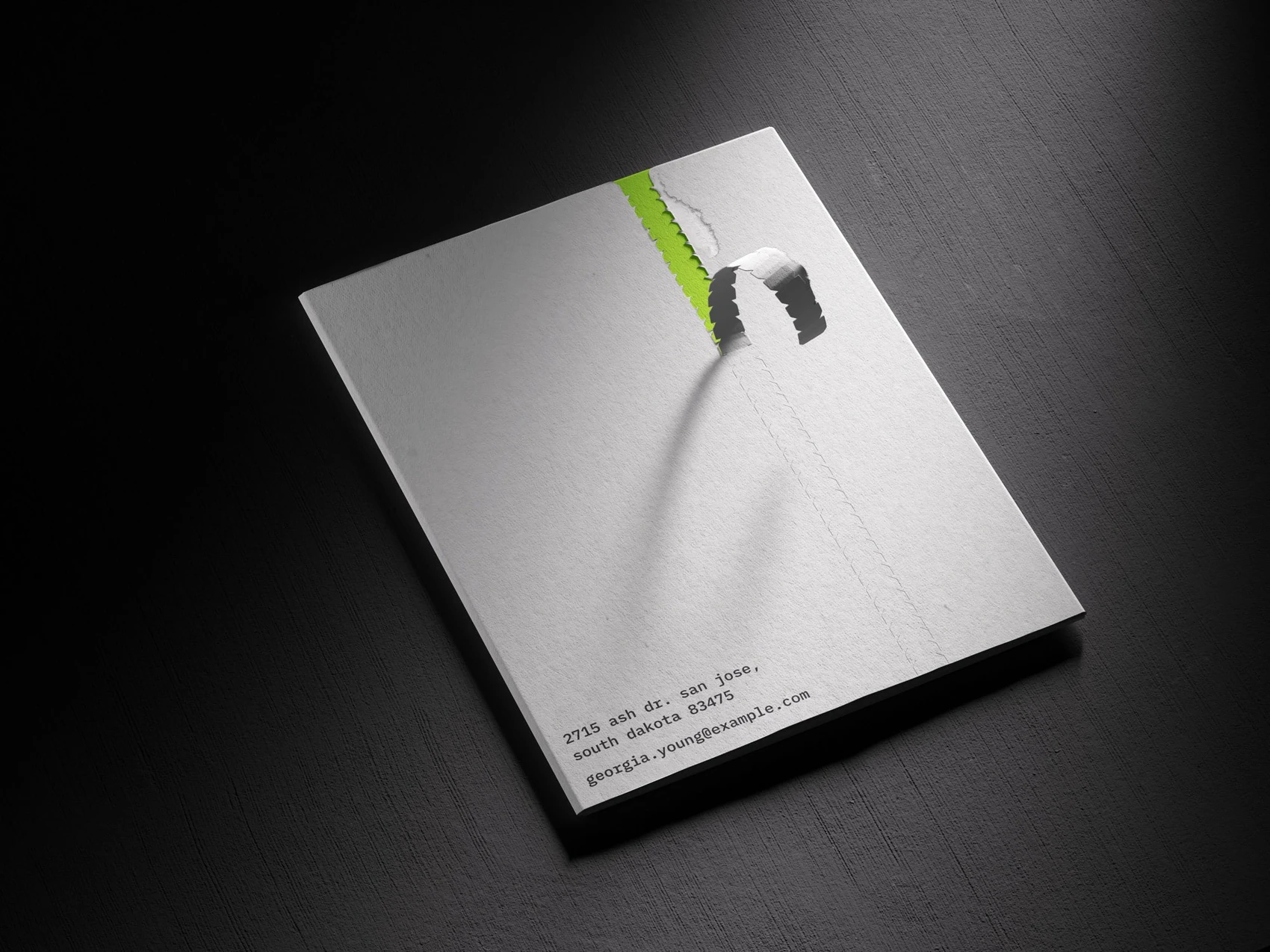 Luiro, Folder Mockup on Stylish Dark Background, US 03 1