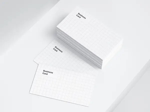 Business Card Mockups, US-Angled, 09