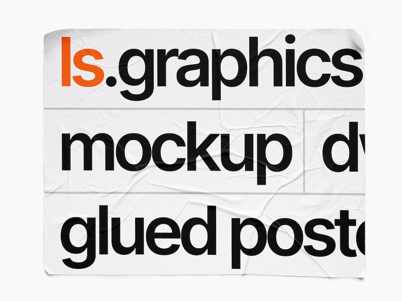 Glued Paper Mockup, US, Glossy, 18