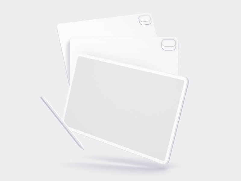 Xiaomi 5 Pad Clay Mockups, 10