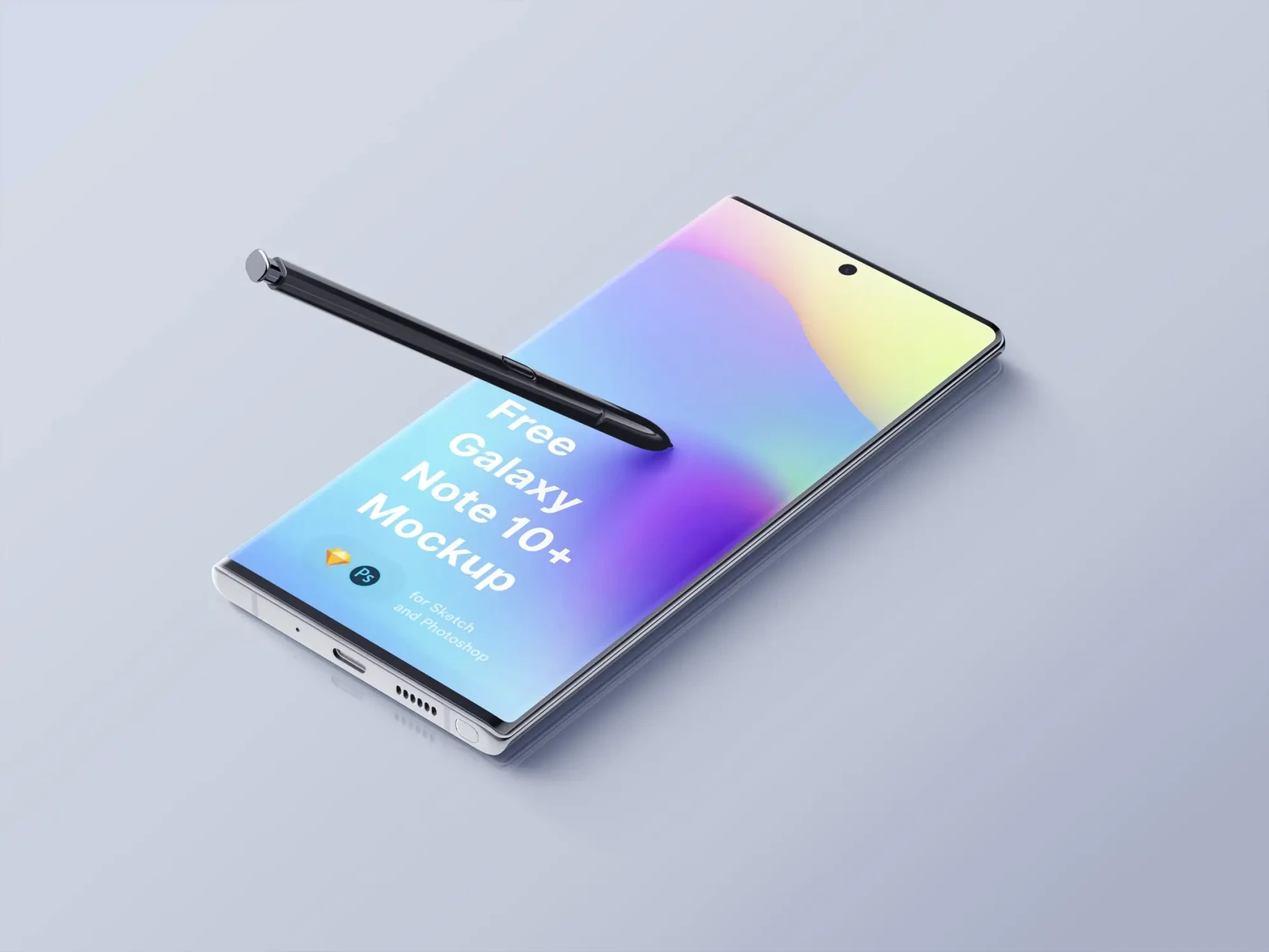Free Samsung Galaxy Note 10 Plus Mockup 1