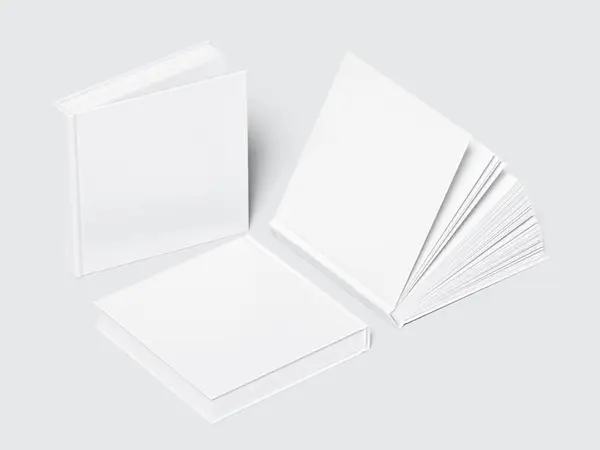 Book Mockup, Square-Angled, 08