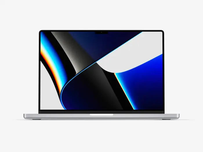 New MacBook Pro 16 inch mockups in front view