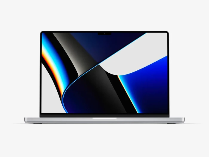 New MacBook Pro 16 inch mockups in front view