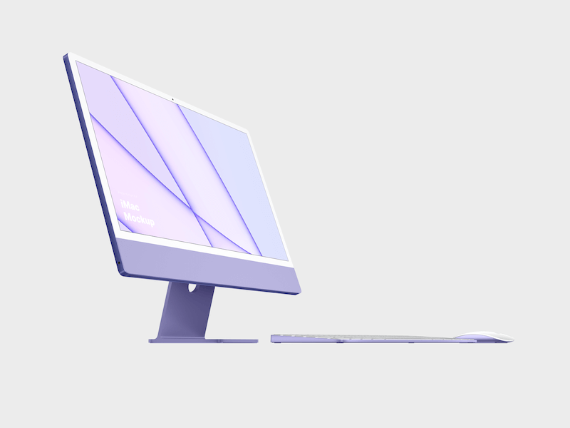 iMac 24-inch Mockups, 02