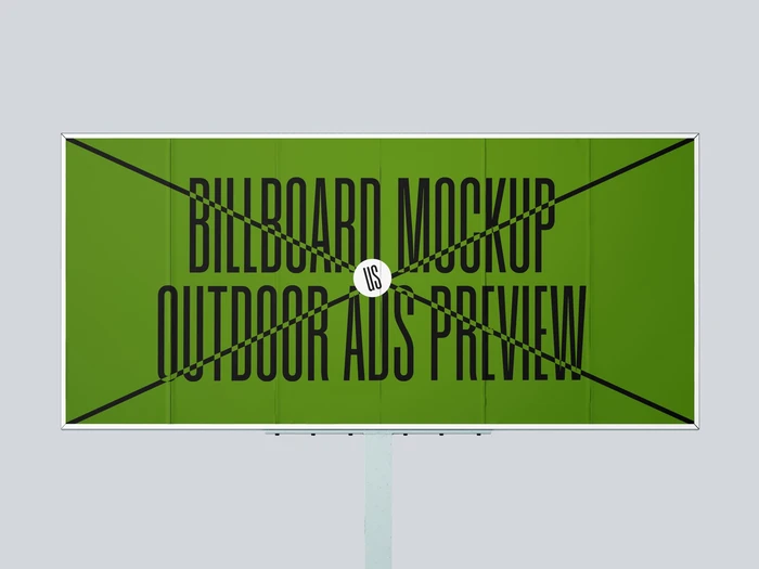 Billboard Mockup, Isolated, US Scene 02