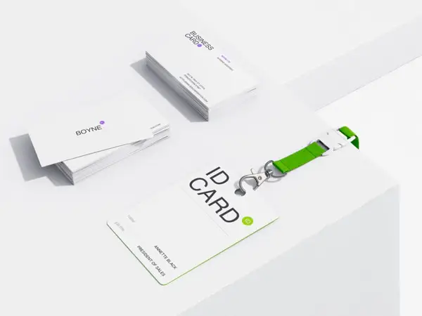 Boyne, Business Card Mockups and ID Card Mockup, US, 01