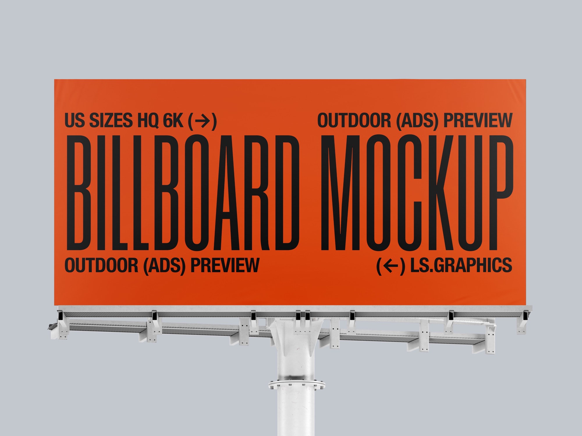 Billboard Mockup, Isolated, US Scene 08