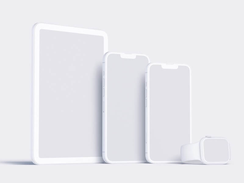 Apple Mockups Bundle, Clay, 09