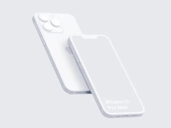 iPhone 13 Pro Clay Mockups: 09