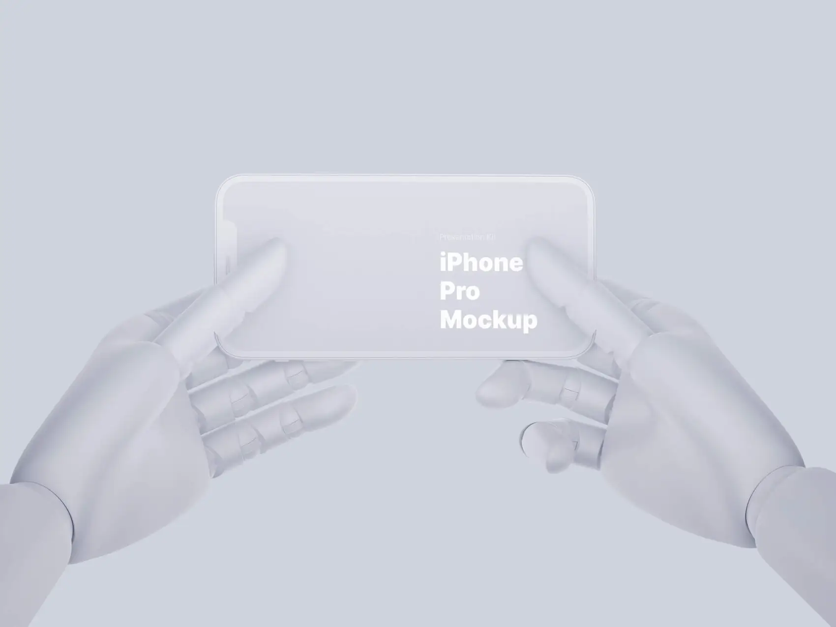 Wooden Hands iPhone 12 Pro Clay Mockups, 07 1