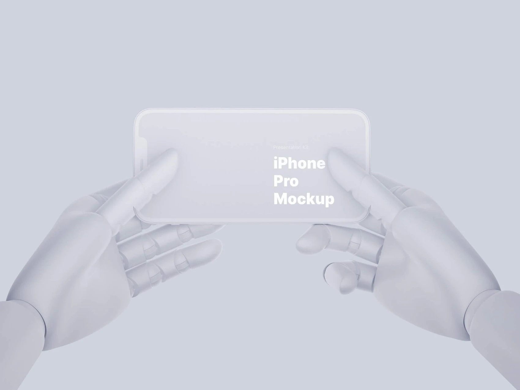 Wooden Hands iPhone 12 Pro Clay Mockups, 07 1