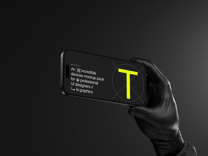 T-Mockups: iPhone 16 Pro Mockups, 12