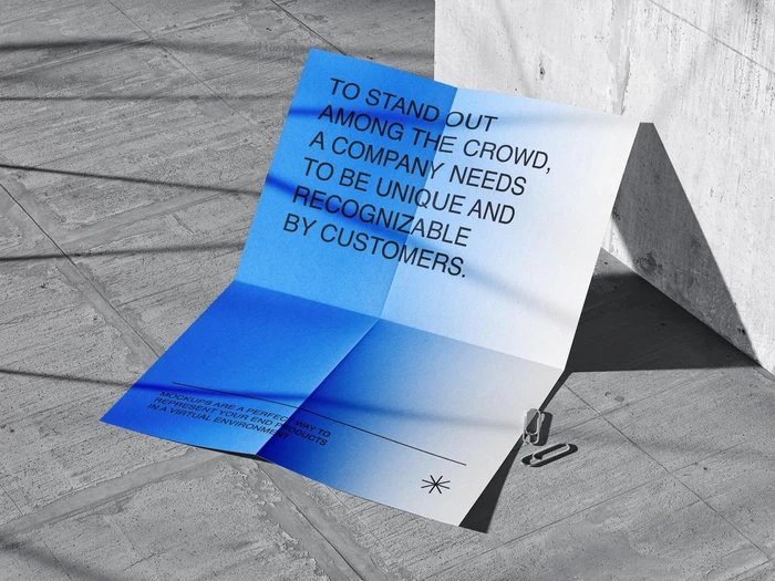 Qubus, Paper Mockup in Photorealistic Environment, EU, 05