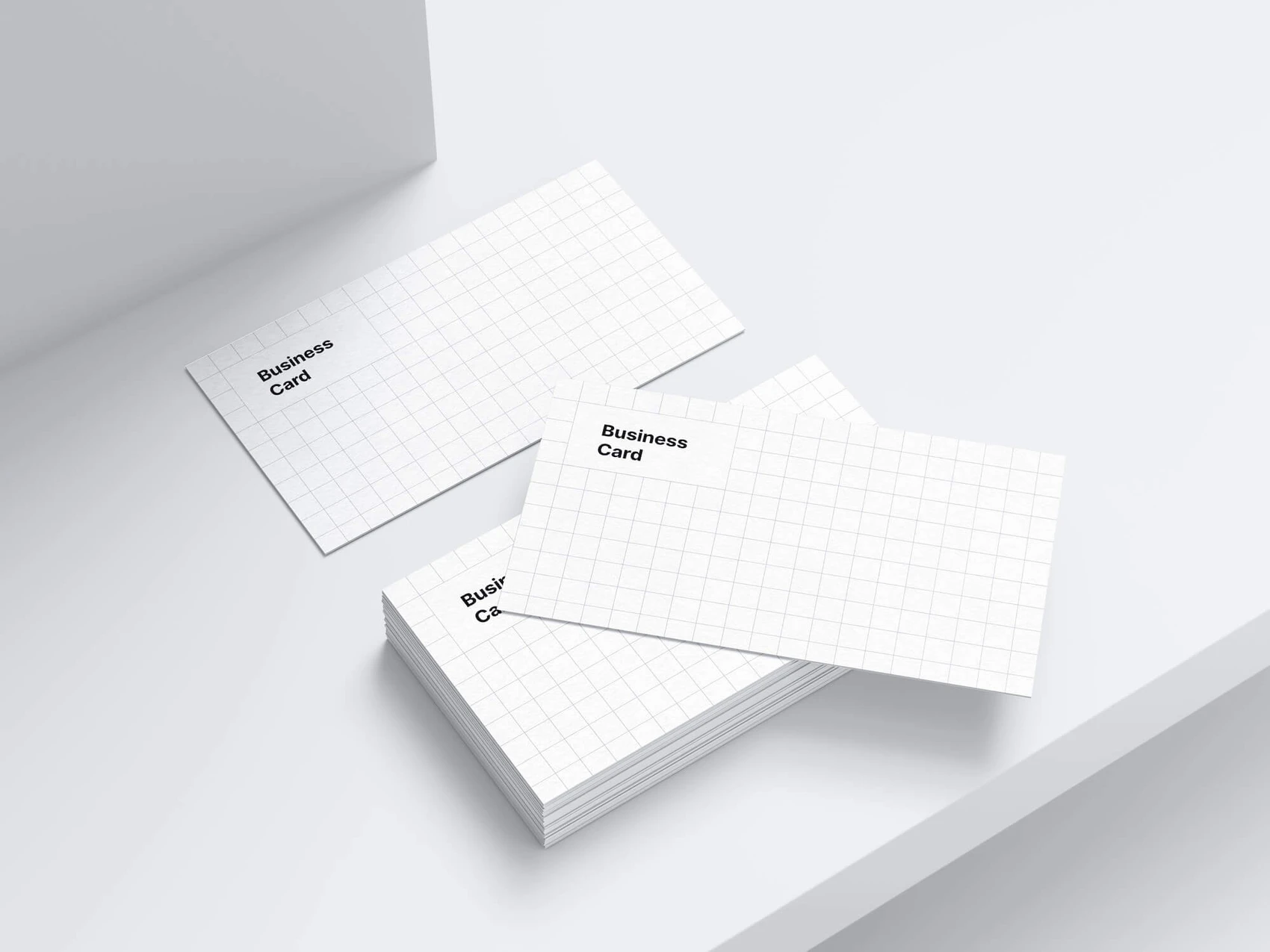 Business Card Mockups, US-Angled, 07 1